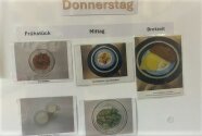 Bebilderter Speiseplan