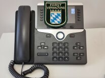 Telefon mit dem Wappen der Forstverwaltung